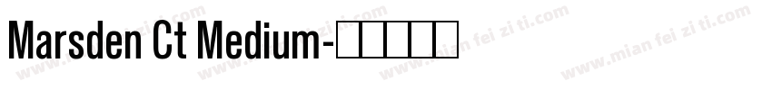 Marsden Ct Medium字体转换